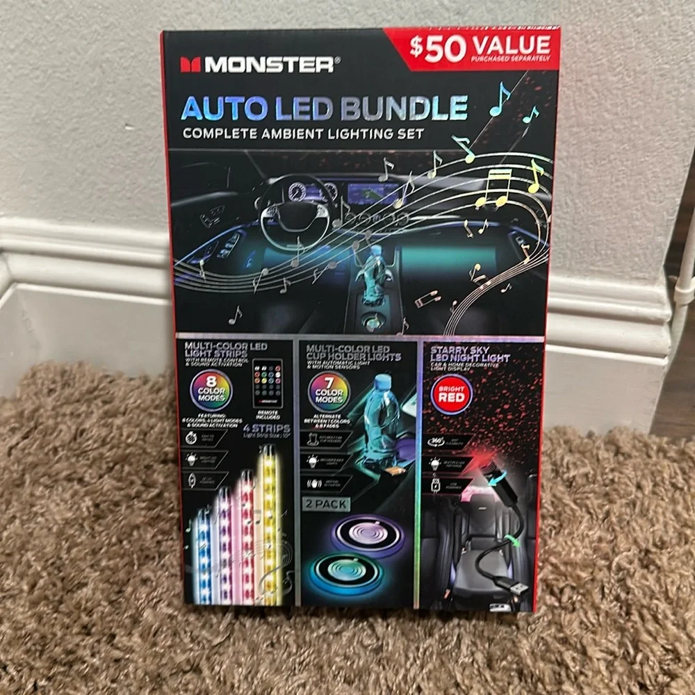NIB Ambient Light Set for Car - Picture 1 of 3